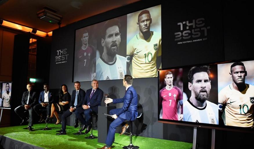 c罗见到菲戈大罗齐达内,c罗蝉联金球奖颁奖典礼