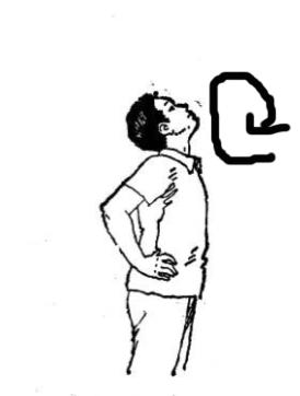 用下巴画圆治颈椎病,脖子画圆圈教程