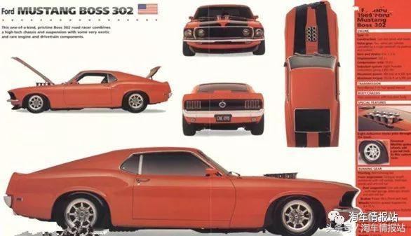 美国经典肌肉跑车福特野马,野马传奇肌肉车