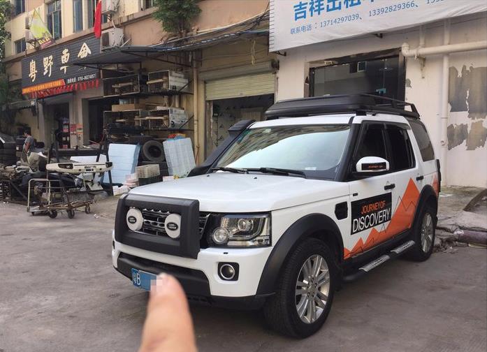 路虎发现4座椅改装案例,路虎发现4爱马仕橙色内饰改装