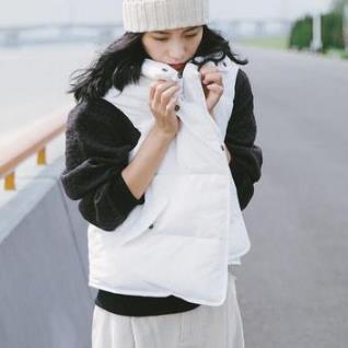 穿大码羽绒马甲时髦保暖,秋冬加厚加绒保暖羽绒棉马甲背心