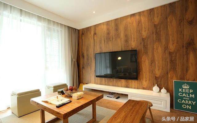 中式实木家具装修风格,三室一厅中式实木家具装修效果图