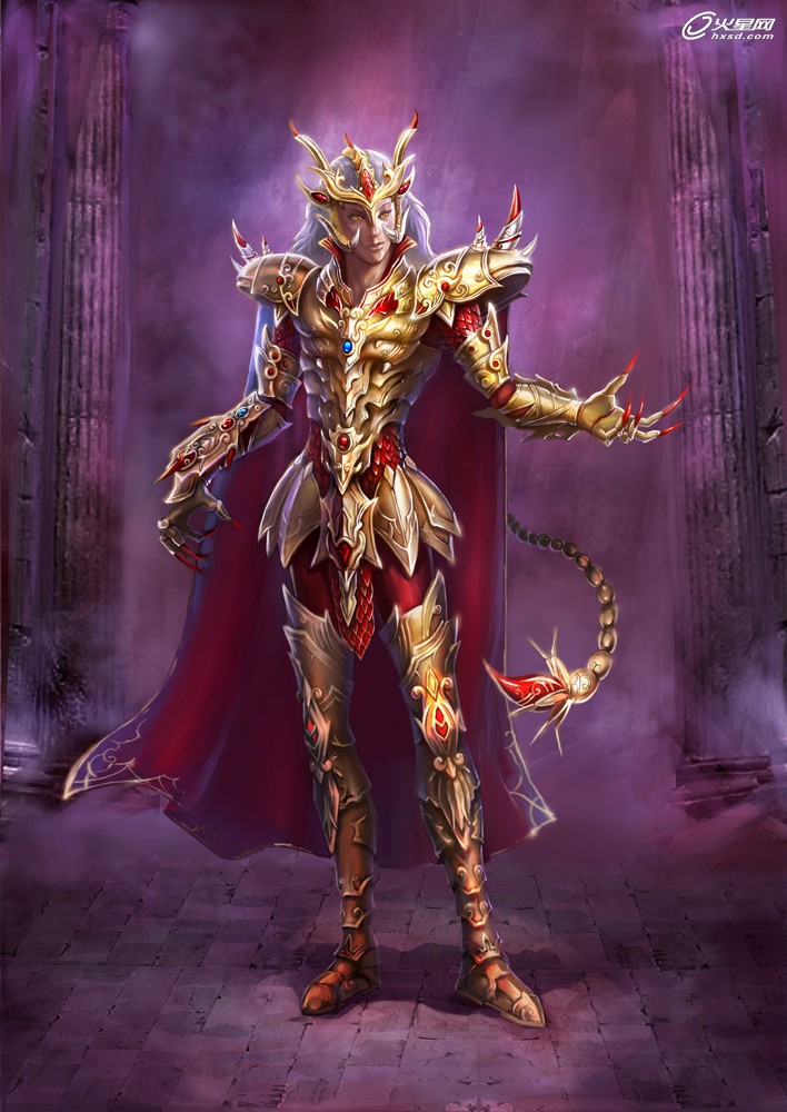 古风游戏人物插画原画,张超设计师动画