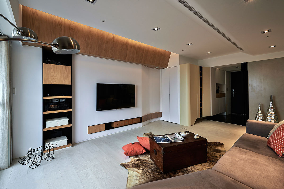 国瑞城120平现代简约装修效果图,国雅城新中式装修效果图