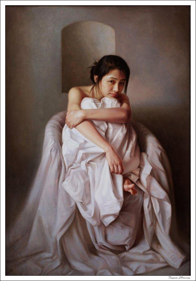 现代油画色彩丰富人物作品,现代艺术油画技法解析