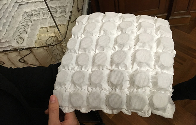 美国原装进口床垫手工制作图片,纯手工打造床垫