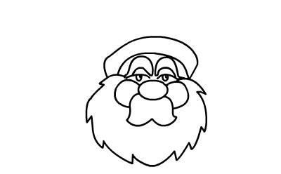 圣诞老人乘着驯鹿拉的雪橇简笔画,圣诞树和圣诞老人简笔画图片大全