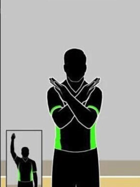 篮球裁判过半场8秒读秒手势,篮球裁判11-15号手势