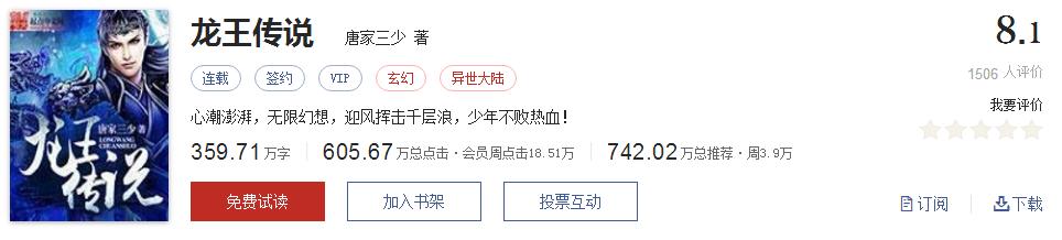 50大公认网络小说神作,网络评分最高小说20部