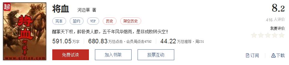 起点文笔好9分以上的小说,起点高评分历史小说