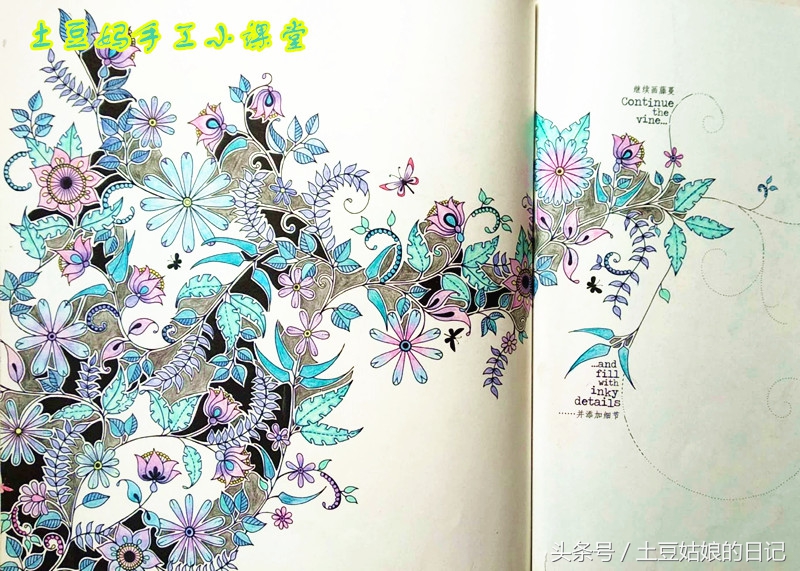 玩秘密花园涂色本,秘密花园涂色本可爱