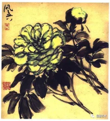 国色天香写意牡丹画,画写意牡丹用什么纸