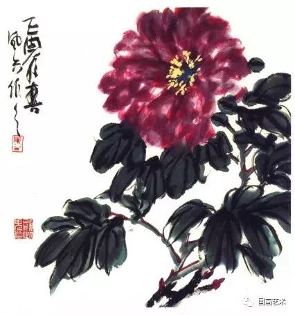 国色天香写意牡丹画,画写意牡丹用什么纸