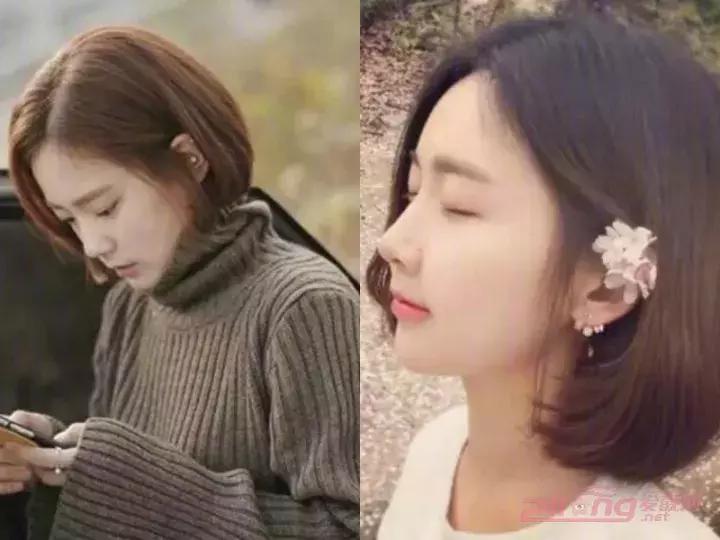 40岁减龄发型大圆脸短发卷发,矮个子大圆脸短发烫哪种卷发好看