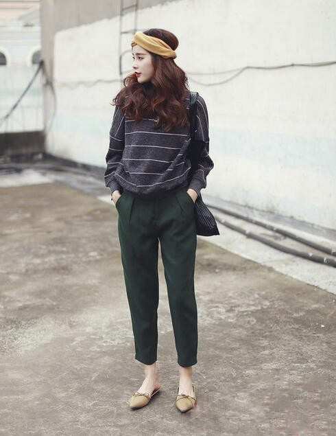 哈伦裤的十种搭配方法夏天,休闲哈伦裤的十种搭配方法