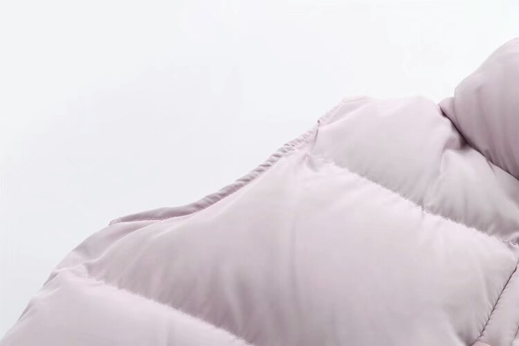 立领大口袋白羽绒马甲,立领双口袋羽绒马甲