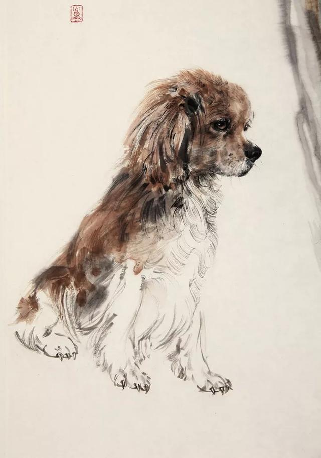 画十二生肖里的狗,晁谷画猫