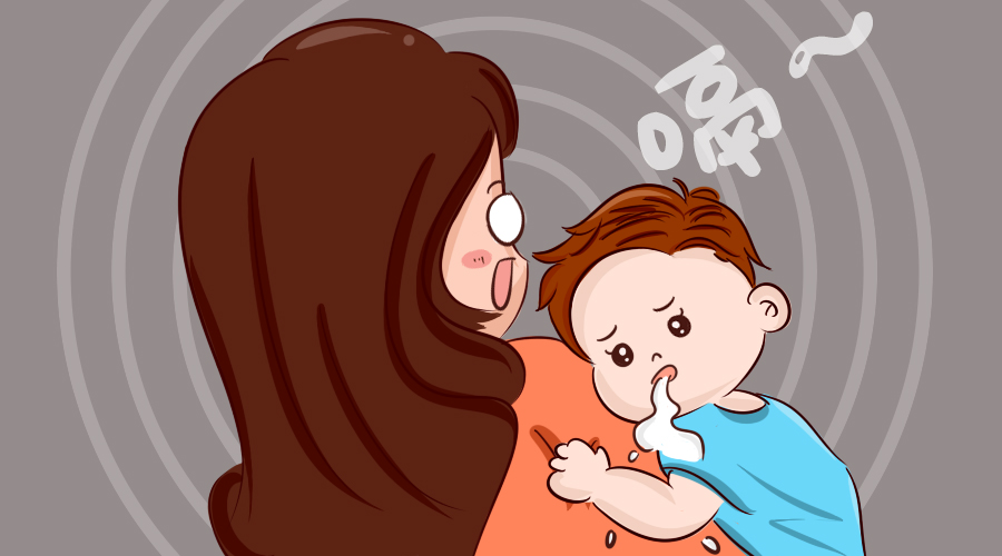 两个多月孩子突然喷射吐奶,宝宝大口吐奶喷射一天吐一次