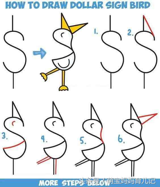 手工画儿童简笔画基础入门,画超萌超可爱超级简单简笔画