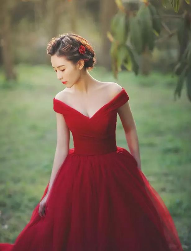 农村婚礼新娘敬酒服套装,婚礼现场敬酒服造型图片大全