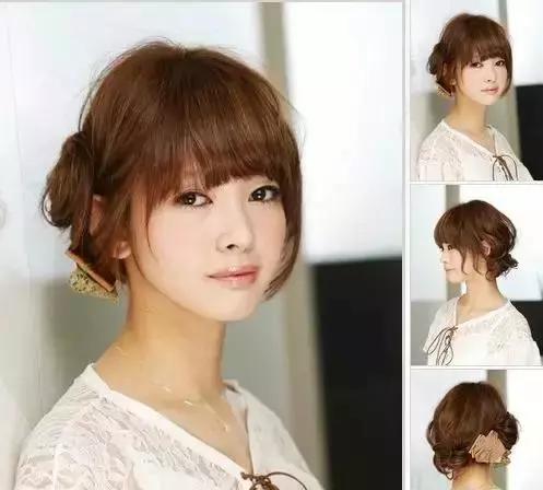 齐刘海发型怎么扎好看中长发,齐刘海怎样扎出好看马尾