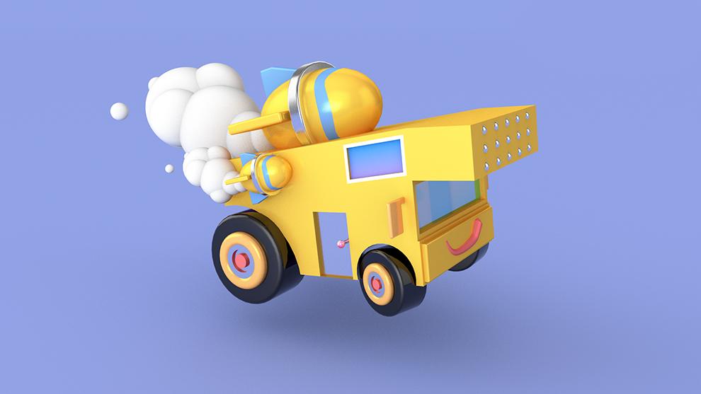 如何制作小汽车模型,卡通汽车模型的制作过程