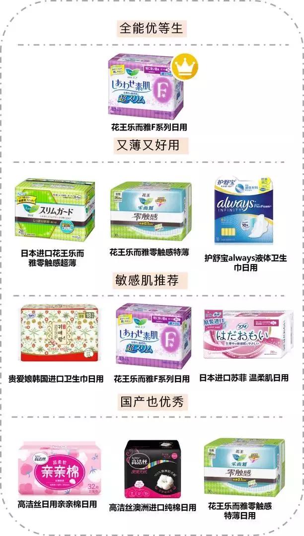 最好用的几款姨妈巾测评,姨妈巾卫生巾推荐测评