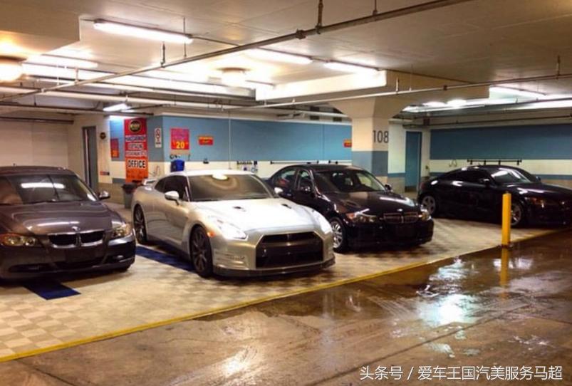 车库洗车店效果图,地下车库高端洗车店装修设计