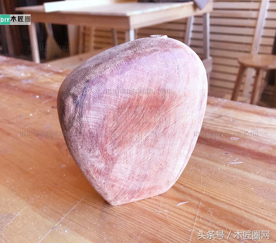 家里自制插花瓶,木工花瓶造型的画法