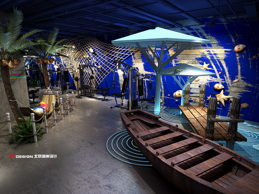 休闲健身房设计,简易室内健身房设计