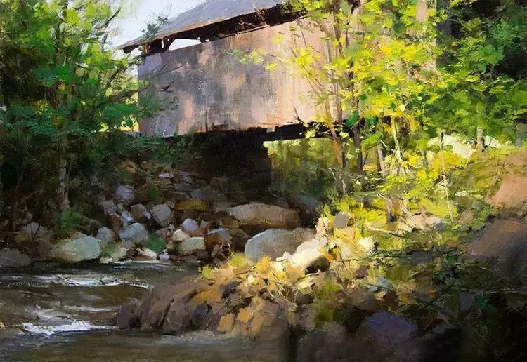 美国油画100幅欣赏,美国西部风景油画大全