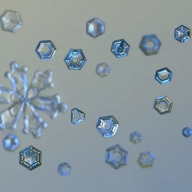 历时8年用微距镜头拍摄的雪花,超级微距拍摄雪花