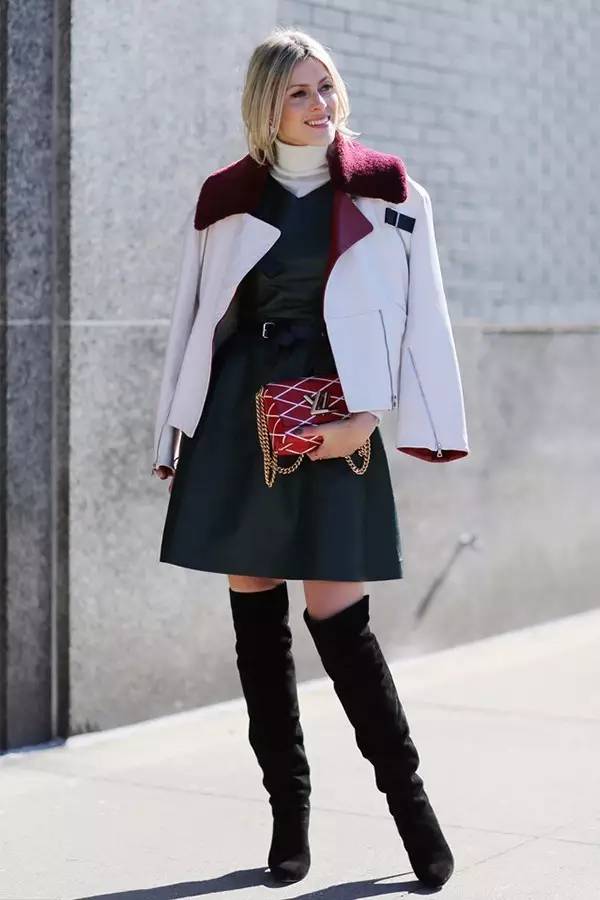 想做个时髦精你选对t恤了吗,秋冬怎么穿裙子好看又不冷