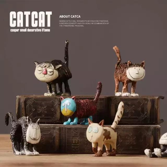 陶瓷摆件猫 (瓷摆件猫)