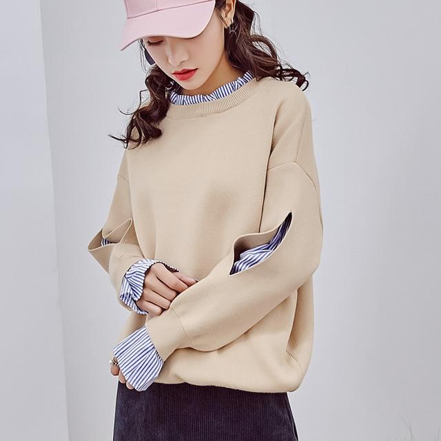 这一季毛衣怎么穿更时髦,毛衣穿搭卫衣