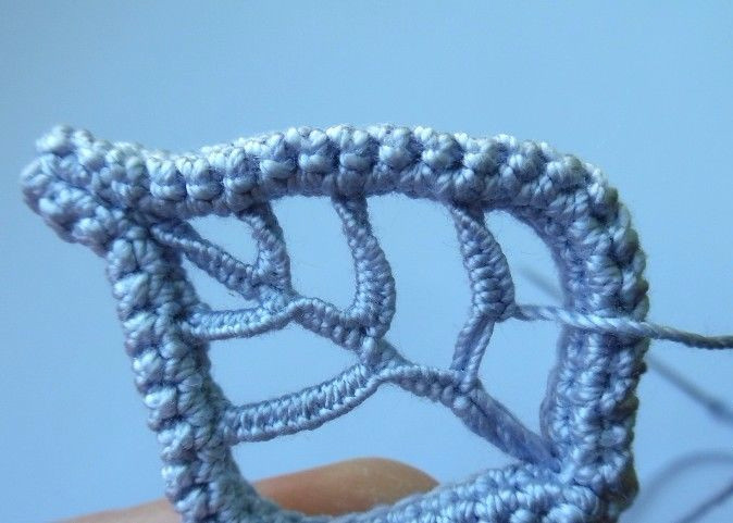 爱尔兰蕾丝钩编项链系列教程之大叶