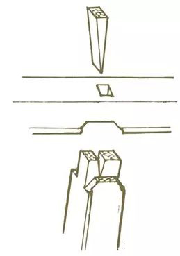 榫卯结构手绘线稿,古代家具手绘线稿