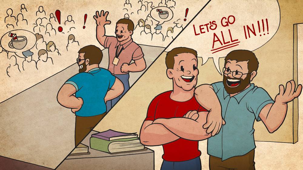 五年空举手只为今朝干一杯开发者用图画讲述《茶杯头》开发历程