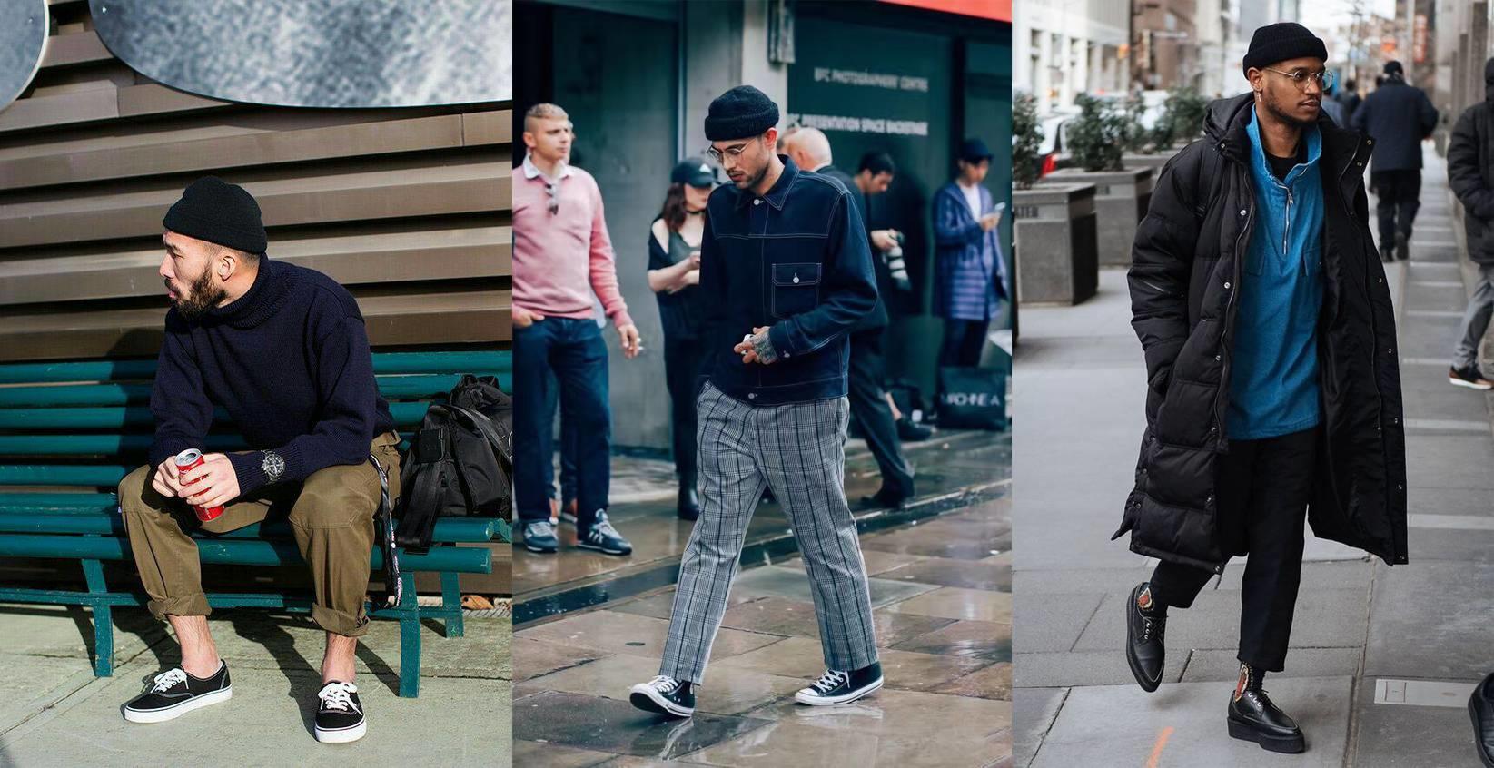 戴冬季毛线帽的正确方法,冬天保暖毛线帽护耳