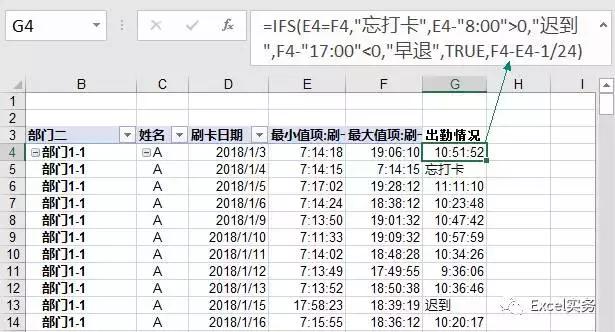 excel考勤表格制作,excel打卡考勤怎么算上班时长