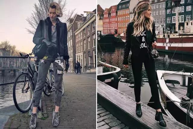 适合冬天小女生穿的黑色马丁靴,适合年轻小姐姐穿的衣服