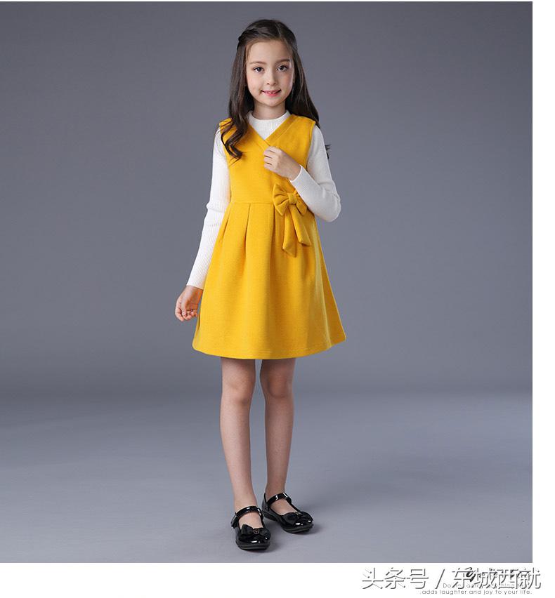 女童公主裙童装春秋装长袖连衣裙,童装裙子秋冬款加绒4岁公主裙