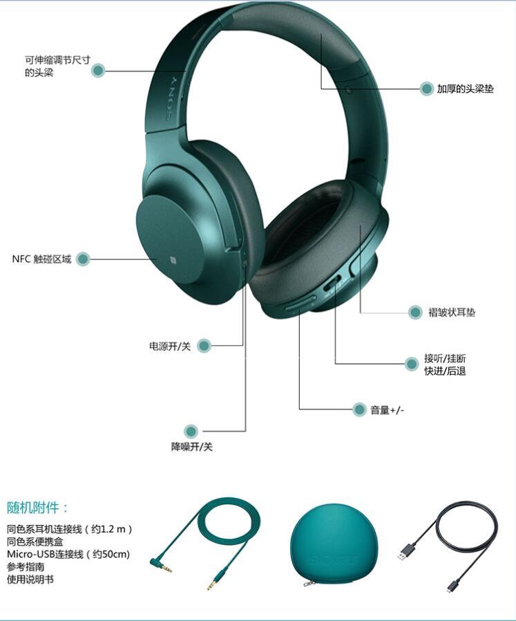 索尼蓝牙耳机mdr-1000x,索尼降噪耳机mdr-1000x说明