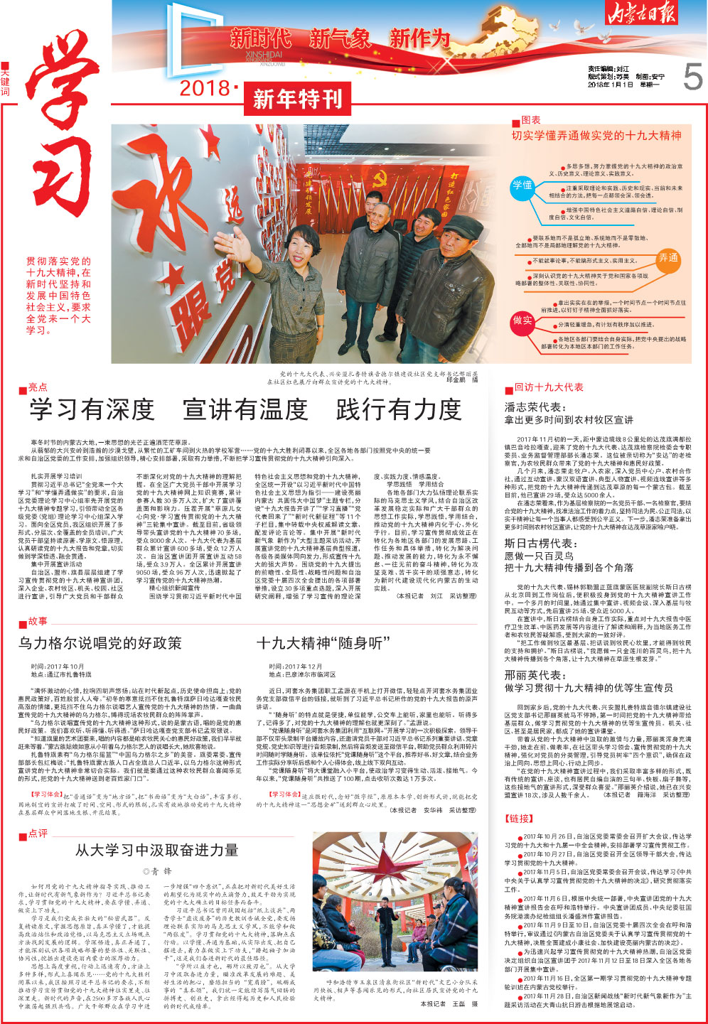 内蒙古日报头条重要内容是什么,内蒙古最新日报消息