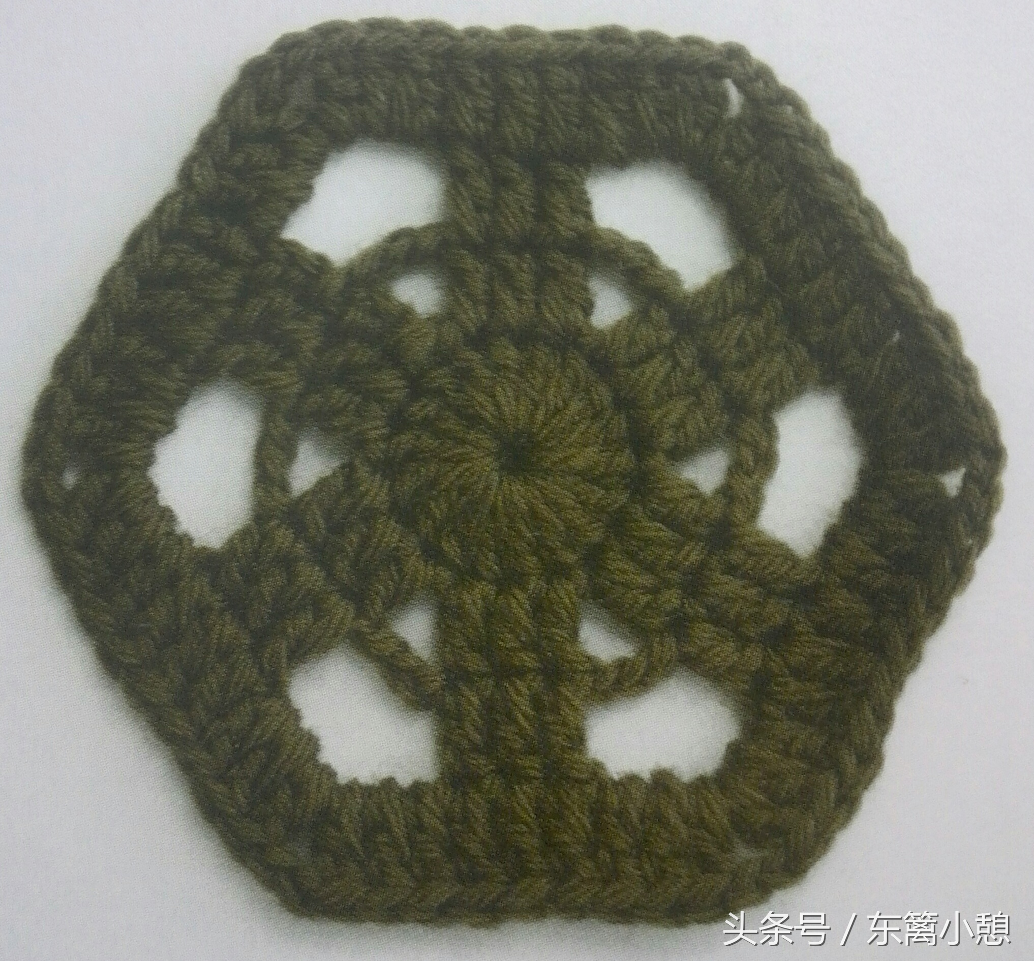 简单六针花样图解,六角花样钩编视频