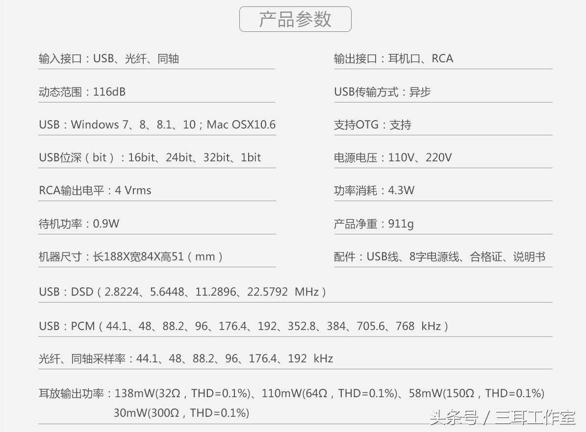 不是所有的HiFi设备都是又大又沉，双木三林这台小机器一样很好听