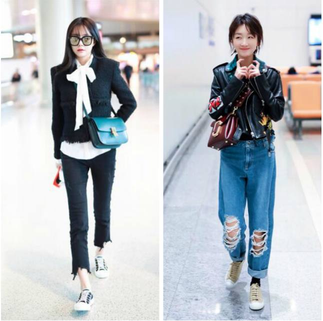 沈梦辰高帮帆布鞋,周冬雨沈梦辰同款帆布鞋