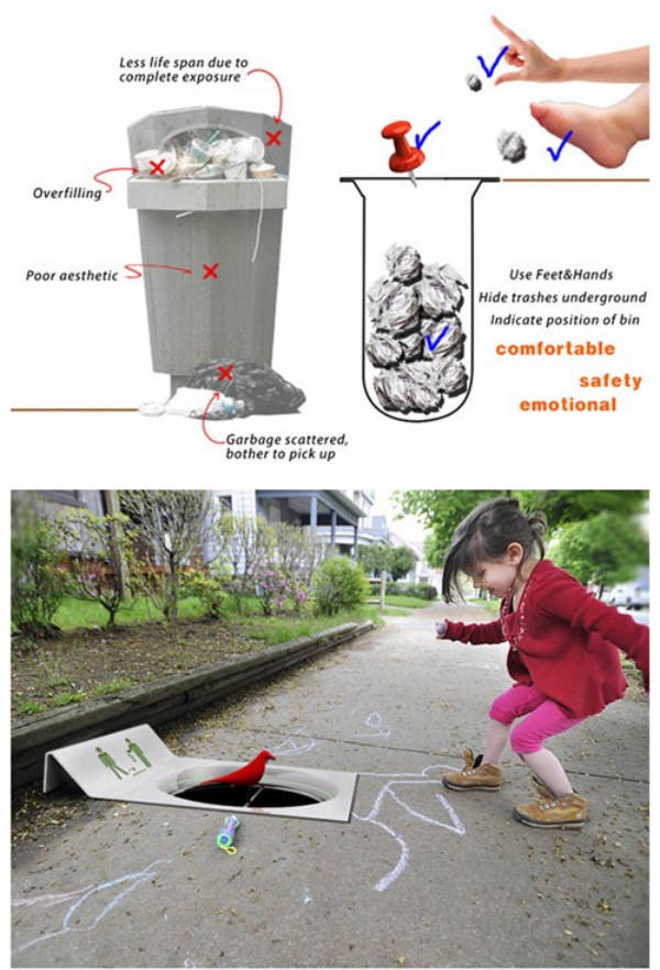 创意垃圾桶有盖,创意垃圾桶可爱