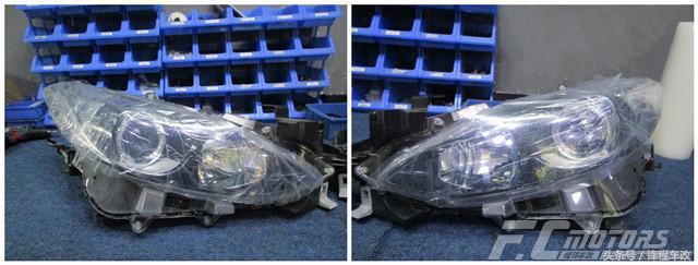 无论什么车型，原车卤素灯改氙气灯都是这种效果！昂科塞拉改灯