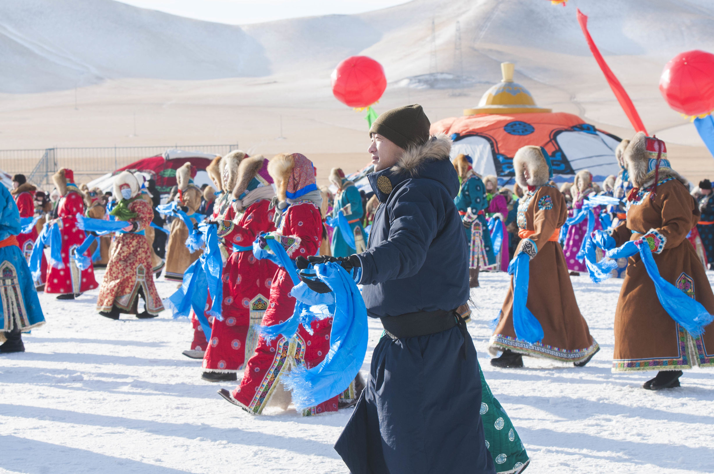 内蒙古那达慕草原旅游节,西乌珠穆沁草原冬季美景